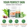 Acne Treatment Face Cream - Acne Spot Treatment for Face & Acne Dots - Tea Tree Oil for Acne - Natural Cystic Acne Treatment -Made in USA- For All Skin Types - Acne Scar Cream & Pimple Remover 4 fl.oz