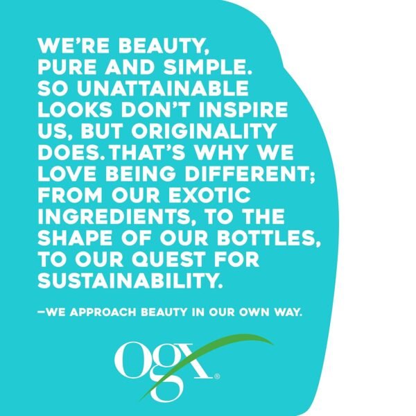 OGX Sensitive + Rose Water & Pink Sea Salt Exfoliating Body Scrub + Rose Quartz, Gentle Exfoliating Daily Body Wash Softens Skin, Body Scrub for Women, Sulfate-Free Surfactants, 19.5 fl oz