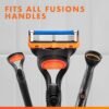 Gillette Fusion5 Razors for Men, 1 Razor, 4 Blade Refills, Lubrastrip for a More Comfortable Shave