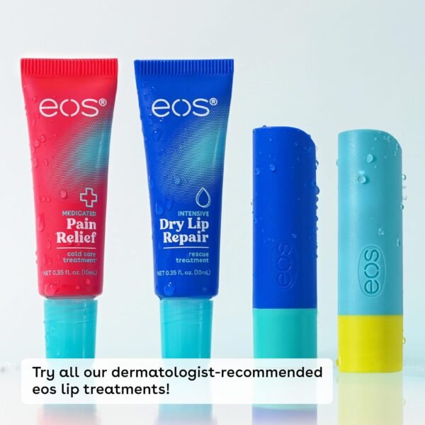 81RPNeTdliL._SL1500_.jpg eos The Hero Lip Repair, Extra Dry Lip Treatment, 24HR Moisture, Natural Strawberry Extract, 0.35 fl oz, 2 Count (Pack of 1)