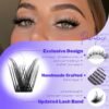 81RoqS0eFvL._SL1500_.jpg Pawotence Lash Clusters Wispy Cluster Eyelash Extensions 10-18mm Individual Lashes DIY Cluster Lashes Extension Soft Comfortable Eyelash Clusters with Thin Band