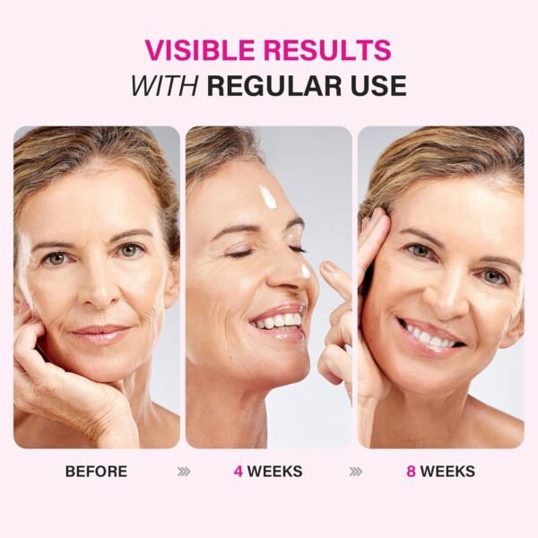 81SvUiI062L._SL1500_.jpg Face Moisturizer for Women Anti Aging: Wrinkle Cream with Retinol Collagen and Hyaluronic Acid for Mature and Aging Skin – Facial Moisturizer for Older Women Over 50 and 60 1.7 fl. oz.