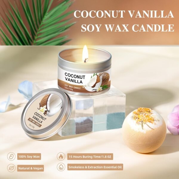 81TLRgsRx-L._SL1500_.jpg Gifts for Women, Birthday Gifts for Women, Bath and Body Gifts Set, Vanilla Coconut Spa Gift for Self Care,Thank you Relaxing Bath Sets for Mom, Grandma, Girlfriend, Sister, Friends