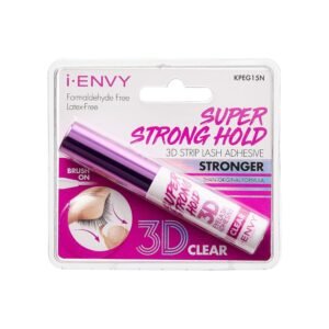 81Tp-lwocLL._SL1500_.jpg i-Envy by KISS Super Strong Hold 3D Strip Lash Glue (Clear), Waterproof Brush-On False Eyelash Adhesive, Latex-Free & Odor-Free, Long-Lasting & Easy Application, Ideal for Sensitive Eyes