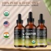 81UUS3eJ0sL._SL1500_.jpg Organic Cold Pressed Castor Oil USDA Certified Eyelash and Hair Growth Serum, Hexane-Free, Conditions and Stimulates Growth for Lashes, Brows and Hair