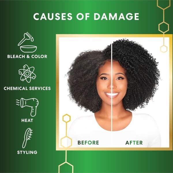 Palmer's Amino Bonding Complex Hair Mask, Intense Conditioning Masque Pack with Coconut Oil & Vitamin E, Heat Protectant, Anti Frizz, Adds Shine, Protects Hair Growth, All Hair Types, 2.1 oz packette