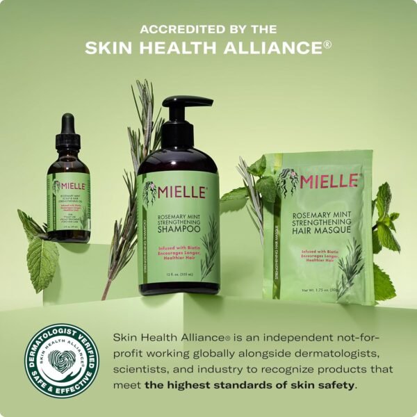 Mielle Organics Rosemary Mint Scalp & Hair Strengthening Oil for All Hair Types (2 Fl Oz)