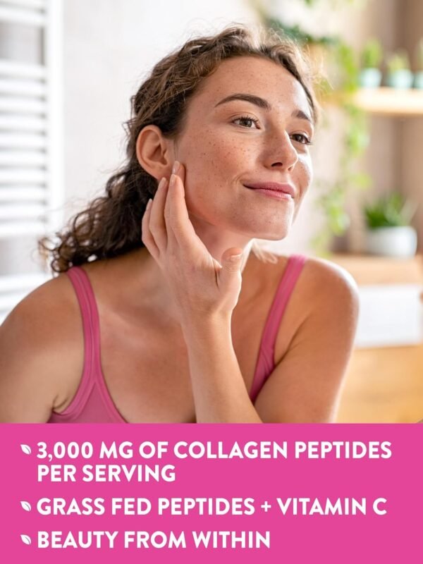 81V4MpdhneL._AC_SL1500_.jpg Nature's Truth Collagen Peptides | 90 Caplets | Type 1 and 3 with Vitamin C | Grass Fed, Non-GMO & Gluten Free Supplement