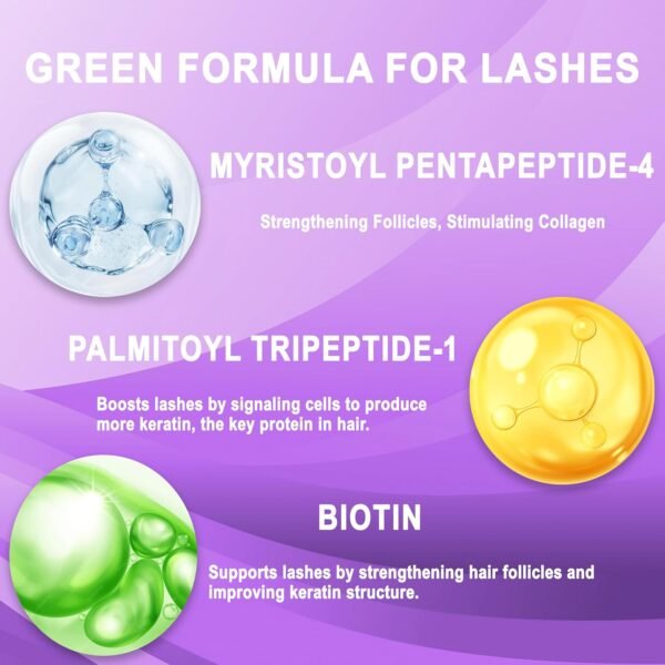 Eyelash Growth Serum – Boost Longer, Fuller, Thicker Lashes with Advanced Formula | Vegan & Cruelty-Free | Sensitive Eyes Safe | 5ml