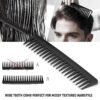 SalonSilk Hair Brush for Men, 5PCS Men Hair Brush & Styling Comb Set - Professional Barber Tools for All Hair Types, Perfect for Styling, Grooming, and Detangling