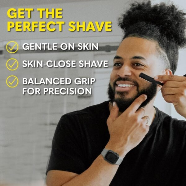 The Beard Club Fathers Day Dad Gift Beard Kit for Men - Grooming & Care Kit - Cedar & Sandalwood Oil, Sandalwood Balm, Shampoo, Brush, Comb, Trimming Scissors, Straight Edge Razor - Gift Set