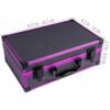 SHANY Carry All Makeup Train Case with Pro Makeup Set, Makeup Brushes, Lipsticks, Eye Shadows, Blushes, Powders, and more - Reusable Makeup Storage Organizer - Premium Gift Packaging - Purple