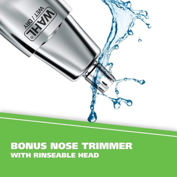81VmRTKB7zL._SL1500_.jpg Wahl Groomsman Rechargeable Beard Trimmer kit for Mustaches, Nose Hair, and Light Detailing and Grooming with Bonus Wet/Dry Battery Nose Trimmer – Model 5622v