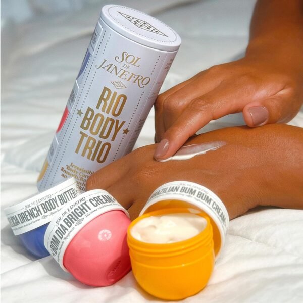 SOL DE JANEIRO Rio Trio Body Cream Discovery Set - Brazilian Bum Bum Cream, Delicia Drench Body Butter, Bom Dia Bright 50 ml - Amazon Exclusive