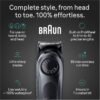 Braun All-in-One Style Kit Series 5 5471, 8-in-1 Trimmer for Men with Beard Trimmer, Body Trimmer for Manscaping, Hair Clippers & More, Ultra-Sharp Blade, 40 Length Settings, Waterproof