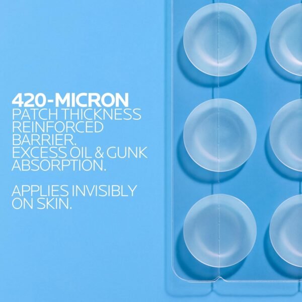 La Roche-Posay Effaclar Multi-Target Blemish Patches, Hydrocolloid Pimple Patches For Face Shields, Targets & Absorbs, Suitable Under Makeup, 22 Patches, 12 Small Size & 10 Medium Size