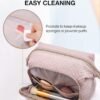 BAGSMART Travel Makeup Bag, Cosmetic Bag Make Up Organizer Case,Large Wide-open Pouch for Women Purse for Toiletries Accessories Brushes