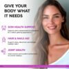 81Wk6zQpLL._AC_SL1500_.jpg Multi Collagen Peptides - Hydrolyzed Types I, II, III, V & X - Collagen Supplement for Women 1300mg - w/ Hyaluronic Acid, Vitamins C & E - Skin, Hair, Nails & Joint Support - Made in USA, 120 Capsules