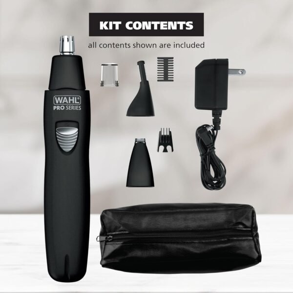 81Wz4-r3fVL._SL1500_.jpg Wahl Pro Series® Rechargeable Eyebrow, Ear & Nose Hair Trimmer for Men – Painless DualTech® Eyebrow Trimmer & Facial Hair Removal Device – Model 3025656