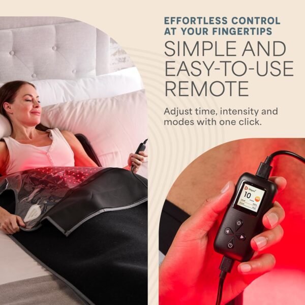 Lifepro Infrared Red Light Therapy for Body Blanket - Lessens Pain, and Enhances Recovery- Whole Body Care Mat with 3 Modes - Uses 660nm & 850nm Wavelengths