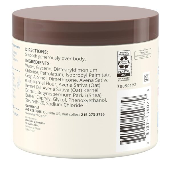 81YH6r-k-7L._SL1500_.jpg Aveeno Skin Relief Intense Moisture Repair Body Cream with Triple Oat & Shea Butter Formula, Helps Relieve & Restore Extra-Dry Skin with Long-Lasting Moisture, Fragrance-Free, 11 oz