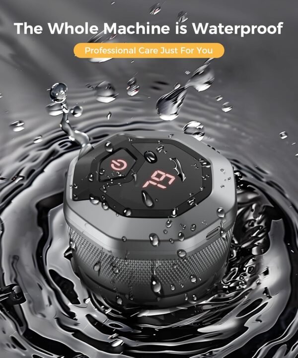 Head Shavers for Bald Men，Newly Designed Magnetic 6D Electric Razor, IPX8 Waterproof Dry/Wet, 10000 RPM High Speed Motor for Fast Shaving, USB-C Cable and Storage Bag for Home & Travel