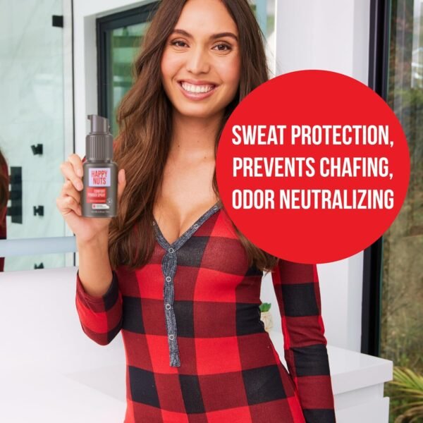 HAPPY NUTS Comfort Powder Spray: Anti Chafing & Mens Deodorant, Aluminum-Free, Sweat and Odor Control for Jock Itch, Groin and Men's Private Parts