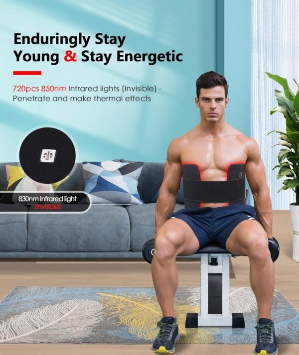 Red Light Therapy Pad for Body, 180W LED Red & Infrared Light Device Mat with 660nm & 850nm Wavelengths for Waist Back Shoulder Muscle Pain Relief FSA HSA Eligible