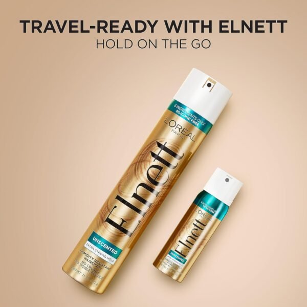 L'Oreal Paris Elnett Satin Hairspray Extra Strong Hold Unscented 11 oz; (Packaging May Vary)
