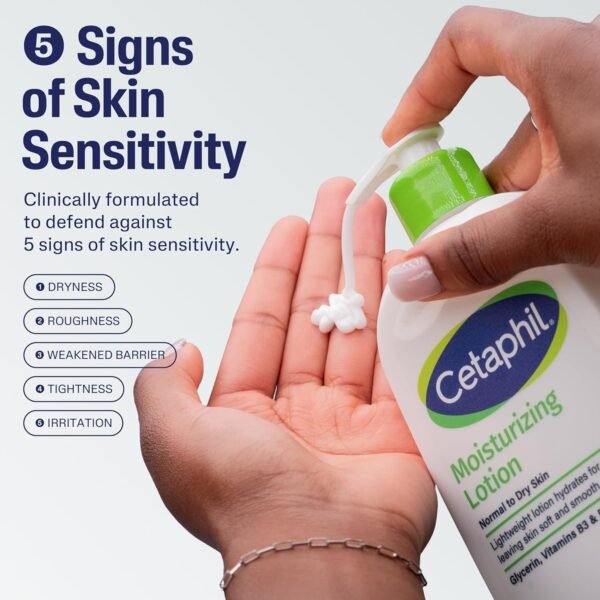 81ZYw9Z-TmL._SL1500_.jpg Cetaphil Face & Body Moisturizer, Hydrating Moisturizing Lotion for All Skin Types, Suitable for Sensitive Skin, NEW 20 oz, Fragrance Free, Hypoallergenic, Non-Comedogenic
