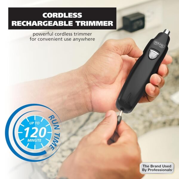 81ZfpJYEe7L._SL1500_.jpg Wahl Pro Series® Rechargeable Eyebrow, Ear & Nose Hair Trimmer for Men – Painless DualTech® Eyebrow Trimmer & Facial Hair Removal Device – Model 3025656