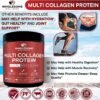 81aBKwC5eL._AC_SL1500_.jpg Wholesome Wellness Multi Collagen Protein Powder Hydrolyzed (Type I II III V X) Grass-Fed All-in-One Super Bone Broth + Peptides - Premium Blend of Beef, Chicken, Wild Fish, Eggshell, 58 Servings