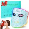 Red Light Therapy for Face, 7＋1 Colors LED Face Mask Light Therapy with 850NM Near-infrared, Portable Rechargeable Red Light Therapy Mask Skin Care Device at Home and Travel for Anti-Aging