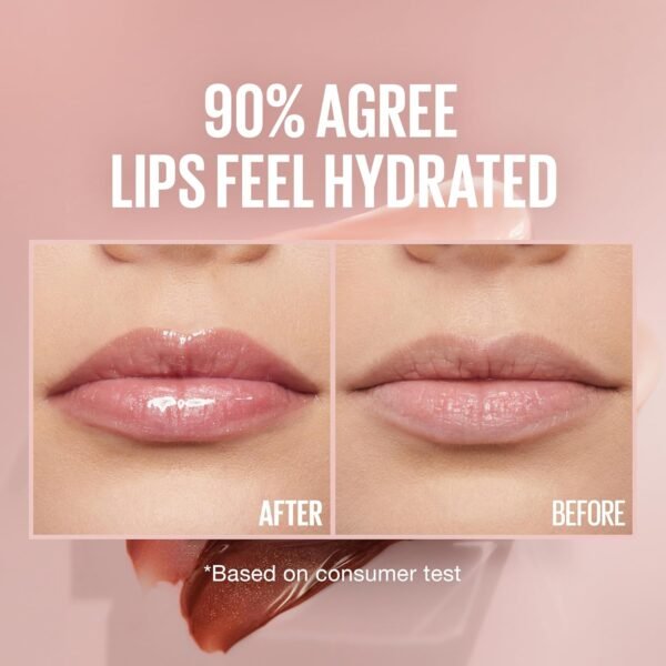 81aZycsi4ZL._SL1500_.jpg Maybelline Lifter Gloss, Hydrating Lip Gloss with Hyaluronic Acid, Moon, Nude Pink, 0.18 Ounce