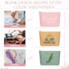 81acOdTZ0SL._AC_SL1500_.jpg Reginary 10 Pcs Canvas Makeup Bags Bulk for Women Blank DIY Craft Pencil Pouch Multicolor Cosmetics Bag Travel Toiletry Pouch Gift for Mental Health Nurse Mother Teacher(Boho Color)