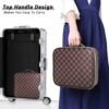 81baWZf854L._AC_SL1500_.jpg Checkered Makeup Bag, Portable Makeup Bag with Adjustable Partition, Cosmetic Bags for Women Toiletry Travel Organizer Portable Make Up Bags for Christmas Birthday Gifts