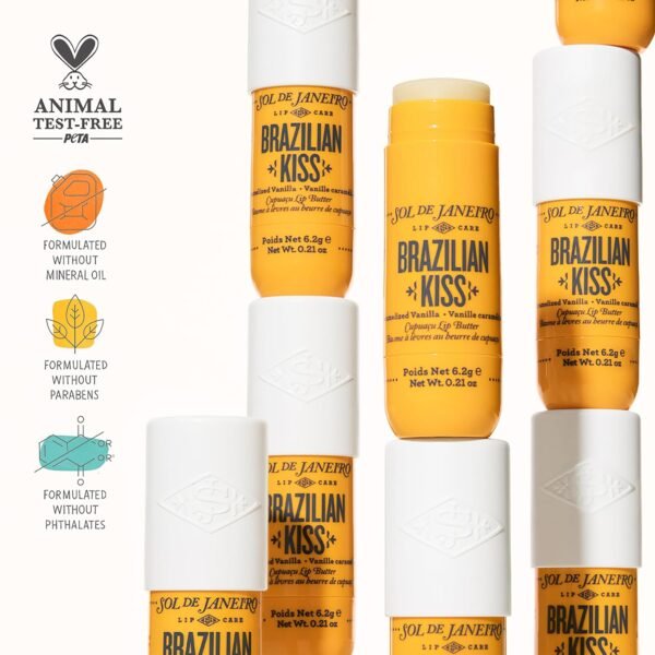 81bqZSqyBLL._SL1500_.jpg Sol de Janeiro Brazilian Kiss Vegan Formula Hydrating Lip Butter Balm