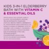 Dr Teal's Kids 3-in-1 Elderberry Bath: Bubble Bath, Body Wash & Shampoo, 20 fl oz.