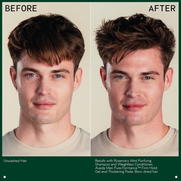 Aveda Men Pure-Formance Thickening Paste | Thickens Hair | Versatile Hold | Natural Finish Hair Styling Paste | 91% Naturally Derived*, 2.5 Fl Oz