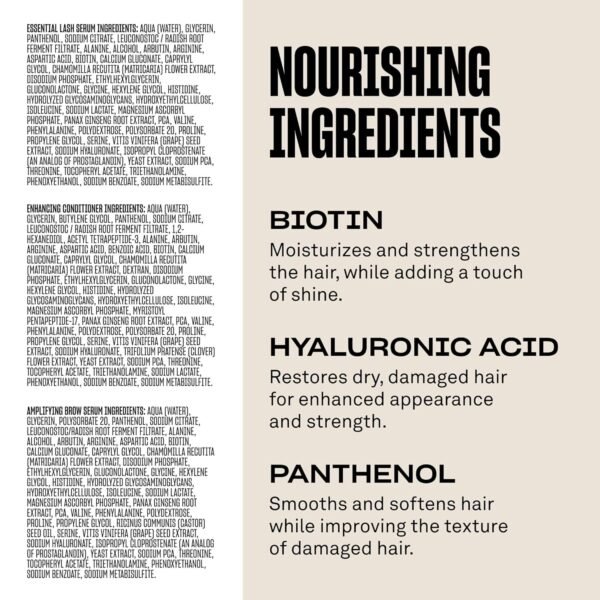 Babe Original Triple Threat Mini Set, Includes Babe Lash Essential Serum & Enhancing Conditioner + Babe Brow Amplifying Serum, 1 mL, 3 Pack