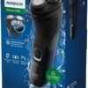 Philips Norelco Shaver 2400 Series, Wet and Dry Electric Shaver, Pop-up Trimmer, P-Cap, Deep Black, Model X3001/90