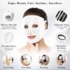 Red Light Therapy for Face 4 Modes LED Face Mask Light Therapy with Remote Portable and Rechargeable Multi Light Therapy Mask with Timing Function