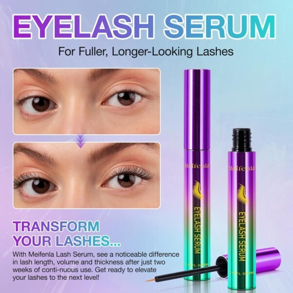 Lash Serum for Eyelash Growth Serum, EyelashSerum to Grow Lashes, Lash Enhancing, Thicker, Fuller, Longer, Naturally Beautiful, for Sensitive Eyes, Non Irritating