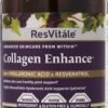 ResVitale Collagen Enhance - Beauty Supplement with Hyaluronic Acid & Resveratrol - 120 Capsules