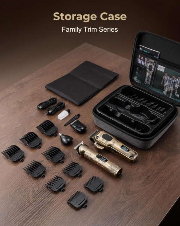 Hair Clippers for Men Professional, Cordless Hair Clippers for Hair Cutting, Mens Clippers and Trimmers Set, Electric Hair Trimmer for Men with Package Box