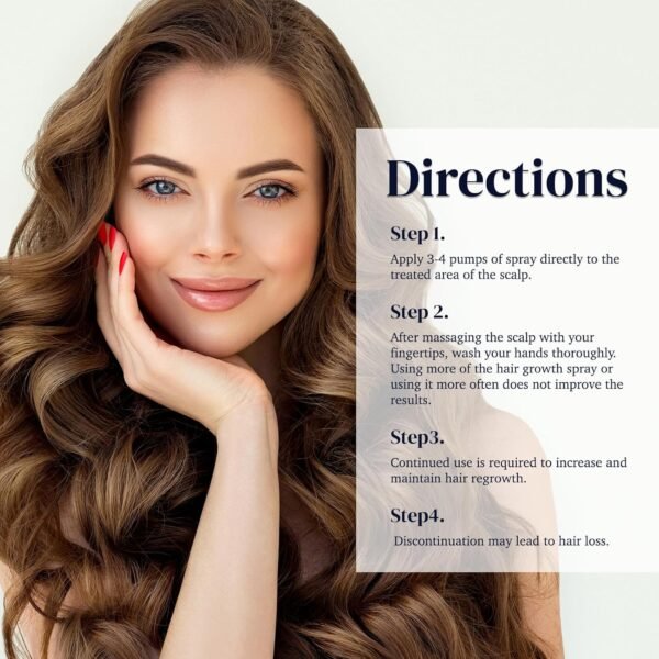 5% Minoxidil Spray for Men and Women, Minoxidil for Women Hair Growth, Minoxidil for Men Hair Growth Spray 2PCS.