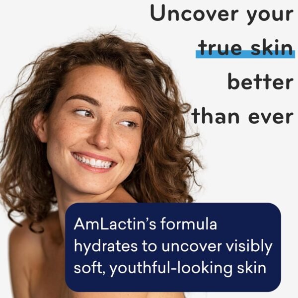 81esU7zhGKL._SL1500_.jpg AmLactin Intensive Healing Body Cream, 12 oz Tub, 2-in-1 Exfoliator and Moisturizer for Dry Skin with 15% Lactic Acid and Ceramides for 24-Hour Moisturization