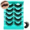 81f0-pmVBvL._SL1500_.jpg Mink Lashes Strip Eyelashes Fluffy Volume False Eyelashes that Look Like Extensions Glamour Wispy Curly Fake Lashes 5 Pairs Pack