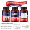 NAD+ Supplement with Nicotinamide Riboside NR, Resveratrol, Quercetin - Cellular Energy & Repair, Vitality, Healthy Aging (90 Count (Pack of 1))