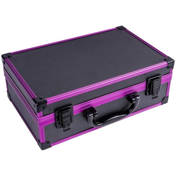 SHANY Carry All Makeup Train Case with Pro Makeup Set, Makeup Brushes, Lipsticks, Eye Shadows, Blushes, Powders, and more - Reusable Makeup Storage Organizer - Premium Gift Packaging - Purple